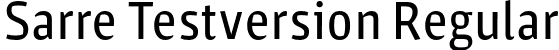 Sarre Testversion Regular font - stereotypes-sarre-testversion.otf