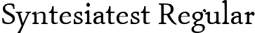 Syntesiatest Regular font - syntesia.ttf