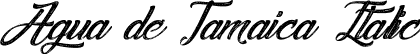 Agua de Jamaica Italic font - agua-de-jamaica.ttf