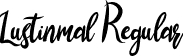 Lustinmal Regular font - lustinmal.ttf