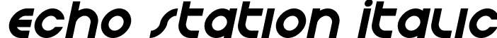 Echo Station Italic font - echostationital.ttf