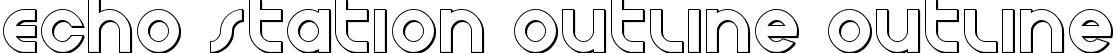 Echo Station Outline Outline font - echostationout.ttf