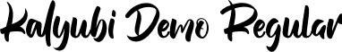 Kalyubi Demo Regular font - KalyubiDemo-1GnDv.ttf