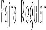 Fajra Regular font - Fajra.otf