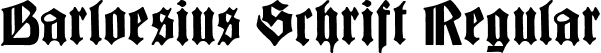 Barloesius Schrift Regular font - BarloesiusSchrift.ttf