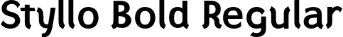 Styllo Bold Regular font - Styllo-Bold.otf