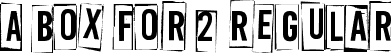A Box For 2 Regular font - A Box For 2.ttf