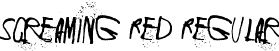 Screaming Red Regular font - Screaming Red.ttf