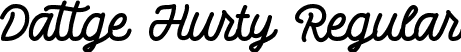 Dattge Hurty Regular font - DattgeHurty-9YKaB.ttf