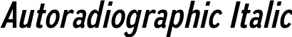 Autoradiographic Italic font - autoradiographic rg it.ttf