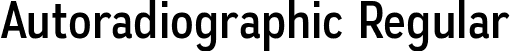 Autoradiographic Regular font - autoradiographic rg.ttf