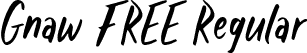 Gnaw FREE Regular font - Gnaw FREE.otf