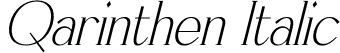 Qarinthen Italic font - Qarinthen-Italic.otf