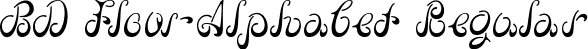 BD Flow-Alphabet Regular font - BDFlow-Alphabet.ttf