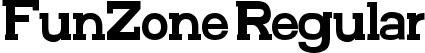FunZone Regular font - Funzone 2 Serif Condensed.ttf