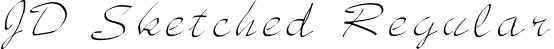 JD Sketched Regular font - jd_sketched.ttf