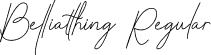 Belliatthing Regular font - Belliatthing-1GD4v.otf