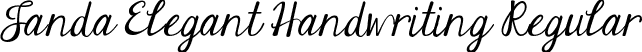 Janda Elegant Handwriting Regular font - JandaElegantHandwriting.ttf
