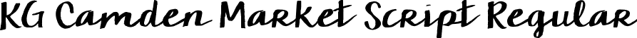 KG Camden Market Script Regular font - KGCamdenMarketScript.ttf