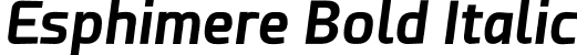 Esphimere Bold Italic font - Esphimere Bold Italic.otf