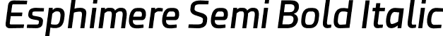 Esphimere Semi Bold Italic font - Esphimere Semi Bold Italic.otf
