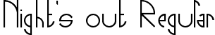 Night's out Regular font - Night's out.ttf