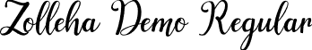 Zolleha Demo Regular font - Zolleha Demo.otf