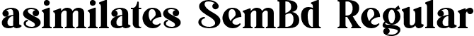 asimilates SemBd Regular font - asimilates-SemiBold.ttf