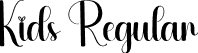 Kids Regular font - Kids.otf