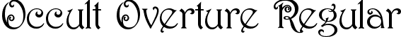 Occult Overture Regular font - OccultOverture.ttf