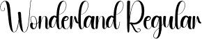 Wonderland Regular font - Wonderland.otf