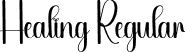 Healing Regular font - Healing.otf