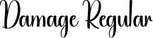 Damage Regular font - Damage.otf