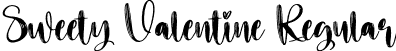 Sweety Valentine Regular font - Sweety-Valentine.otf