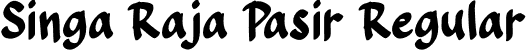 Singa Raja Pasir Regular font - SingaRajaPasir-Regular.otf