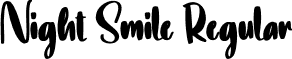 Night Smile Regular font - Night-Smile.otf