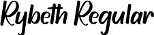 Rybeth Regular font - Rybeth-51X0G.ttf