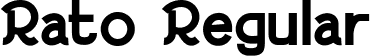 Rato Regular font - Rato.ttf