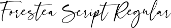 Forestea Script Regular font - Forestea Script.otf