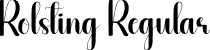 Rolsting Regular font - Rolsting.otf