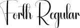 Forth Regular font - Forth.otf