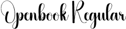 Openbook Regular font - Openbook.otf