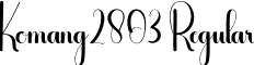 Komang2803 Regular font - Thankful.otf