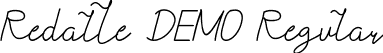 Redalle DEMO Regular font - RedalleDemo-p7Zoa.ttf