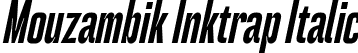 Mouzambik Inktrap Italic font - Mouzambik-Inktrap-Italic.ttf