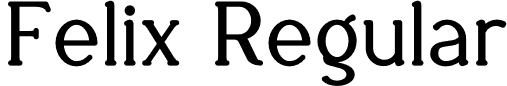 Felix Regular font - Felix.otf