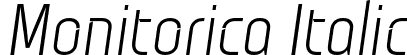 Monitorica Italic font - Monitorica-It.otf