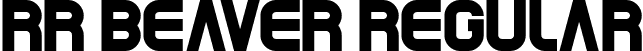 RR Beaver Regular font - beaver.ttf