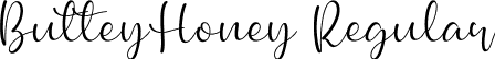 ButteyHoney Regular font - Butteyhoney-GOlLm.ttf