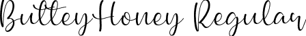 ButteyHoney Regular font - Butteyhoney-JRJo7.otf